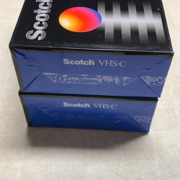 Scotch VHS-C TC-20 Lot Of 2 Tapes Camcorder Cassettes Vintage Sealed - Picture 7 of 8